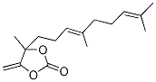 4-(4,8-Dimethylnona-3,7-dien-1-yl)-4-methyl-5-methylene-1,3-dioxolan-2-one Struktur