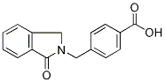 4-[(1,3-Dihydro-1-oxo-2H-isoindol-2-yl)methyl]benzoic acid Struktur