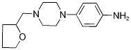 4-[4-(Tetrahydrofuran-2-ylmethyl)piperazin-1-yl]aniline Struktur