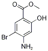 5-Amino-4-bromo-2-(methoxycarbonyl)phenol, 2-Bromo-5-hydroxy-4-(methoxycarbonyl)aniline Struktur