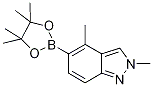 2,4-Dimethyl-5-(4,4,5,5-tetramethyl-1,3,2-dioxaborolan-2-yl)-2H-indazole Struktur