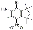 4-Bromo-2,3-dihydro-7-nitro-1,1,3,3,6-pentamethyl-1H-inden-5-amine Struktur