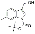 3-(Hydroxymethyl)-6-methyl-1H-indole-1-carboxylic acid tert-butyl ester Struktur