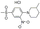 1-(4-Methanesulphonyl-2-nitrophenyl)-3-methylpiperidine hydrochloride Struktur