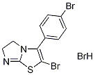 2-Bromo-3-(4-bromophenyl)-5,6-dihydroimidazo[2,1-b][1,3]thiazole hydrobromide Struktur