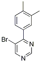 5-Bromo-4-(3,4-dimethylphenyl)pyrimidine 98% Struktur