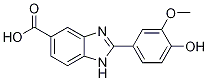 2-(4-Hydroxy-3-methoxyphenyl)-1H-benzimidazole-5-carboxylic acid Struktur