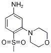 4-[5-Amino-2-(methylsulphonyl)phenyl]morpholine Struktur