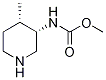 Methyl (cis-4-methylpiperidin-3-yl)carbamate, cis-N-(Methoxycarbonyl)-4-methylpiperidin-3-amine Struktur