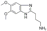 3-(5,6-Dimethoxy-1H-benzimidazol-2-yl)propylamine Struktur