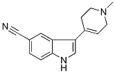 3-(1-Methyl-1,2,3,6-tetrahydropyridin-4-yl)-1H-indole-5-carbonitrile Struktur