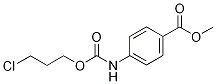 Methyl 4-{[(3-chloropropoxy)carbonyl]amino}benzoate Struktur