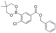 Benzyl 4-chloro-3-(5,5-dimethyl-1,3,2-dioxaborinan-2-yl)benzoate Struktur