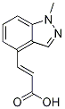 trans-3-(1-Methyl-1H-indazol-4-yl)prop-2-enoic acid Struktur