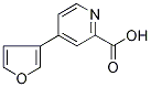 4-(Fur-3-yl)picolinic acid Struktur