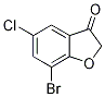 7-Bromo-5-chloro-2,3-dihydrobenzo[b]furan-3-one Struktur