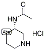 (3S)-3-Acetamidopiperidine hydrochloride, (3S)-3-(Acetylamino)piperidine hydrochloride Struktur