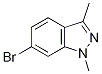 6-Bromo-1,3-dimethyl-1H-indazole Struktur