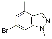 6-Bromo-1,4-dimethyl-1H-indazole Struktur