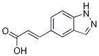 trans-3-(1H-Indazol-5-yl)prop-2-enoic acid Struktur