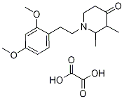 1-[2-(2,4-Dimethoxyphenyl)ethyl]-2,3-dimethylpiperidin-4-one oxalate Struktur