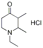 2,3-Dimethyl-1-ethylpiperidin-4-one hydrochloride Struktur