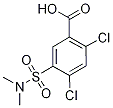 2,4-Dichloro-5-[(dimethylamino)sulphonyl]benzoic acid Struktur