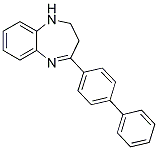 4-Biphenyl-4-yl-2,3-dihydro-1H-1,5-benzodiazepine Struktur