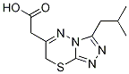 6-(Carboxymethyl)-3-isobutyl-7H-[1,2,4]triazolo[3,4-b][1,3,4]thiadiazine Struktur