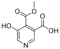 5-Hydroxy-4-(methoxycarbonyl)nicotinic acid Struktur