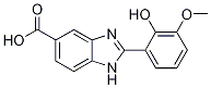 2-(2-Hydroxy-3-methoxyphenyl)-1H-benzimidazole-5-carboxylic acid Struktur