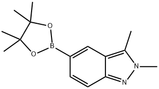 2,3-Dimethyl-2H-indazole-5-boronic acid pinacol ester Struktur