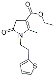 Ethyl 4,5-dihydro-2-methyl-5-oxo-1-(2-thien-2-ylethyl)-1H-pyrrole-3-carboxylate 95% Struktur