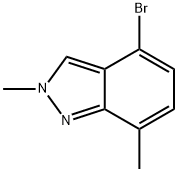 4-Bromo-2,7-dimethyl-2H-indazole Struktur