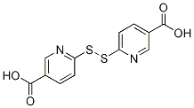 6-[(5-Carboxypyridin-2-yl)dithio]nicotinic acid Struktur