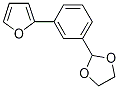 2-[3-(1,3-Dioxolan-2-yl)phenyl]furan Struktur