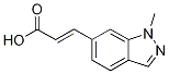 trans-3-(1-Methyl-1H-indazol-6-yl)prop-2-enoic acid Struktur