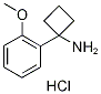 2-(1-Aminocyclobut-1-yl)anisole hydrochloride, 1-Amino-1-(2-methoxyphenyl)cyclobutane hydrochloride Struktur