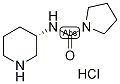 1-{[(3S)-Piperidin-3-yl]carbamoyl}pyrrolidine hydrochloride, (3S)-3-{[(Pyrrolidin-1-yl)carbonyl]amino}piperidine hydrochloride Struktur