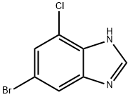 6-Bromo-4-chloro-1H-benzimidazole Struktur