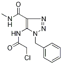 1-Benzyl-5-[(chloroacetyl)amino]-N-methyl-1H-1,2,3-triazole-4-carboxamide Struktur