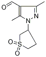 3,5-Dimethyl-1-(1,1-dioxotetrahydrothiophen-3-yl)-1H-pyrazole-4-carboxaldehyde Struktur