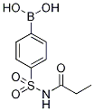 4-(N-Propionylsulphamoyl)benzeneboronic acid Struktur