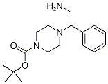 TERT-BUTYL4-(2-AMINO-1-PHENYLETHYL)PIPERAZINE-1-CARBOXYLATE Struktur