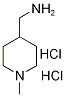 4-(Aminomethyl)-1-methylpiperidine dihydrochloride Struktur