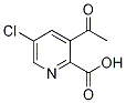 3-Acetyl-5-chloropicolinic acid, 3-Acetyl-2-carboxy-5-chloropyridine Struktur