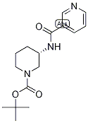 tert-Butyl (3S)-3-{[(pyridin-3-yl)carbonyl]amino}piperidine-1-carboxylate, (3S)-1-(tert-Butoxycarbonyl)-3-{[(pyridin-3-yl)carbonyl]amino}piperidine Struktur