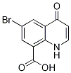 6-Bromo-8-carboxy-1,4-dihydro-4-oxoquinoline Struktur