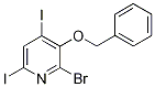 Benzyl 2-bromo-4,6-diiodopyridin-3-yl ether Struktur