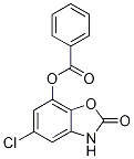 7-(Benzoyloxy)-5-chloro-2,3-dihydro-2-oxo-1,3-benzoxazole Struktur